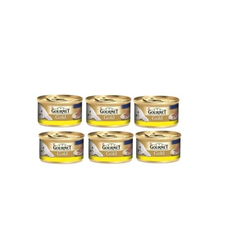 Gourmet Gold Kıyılmış Tavuk Etli  Kedi Konserve 85 Gr 6 AL 5 ÖDE