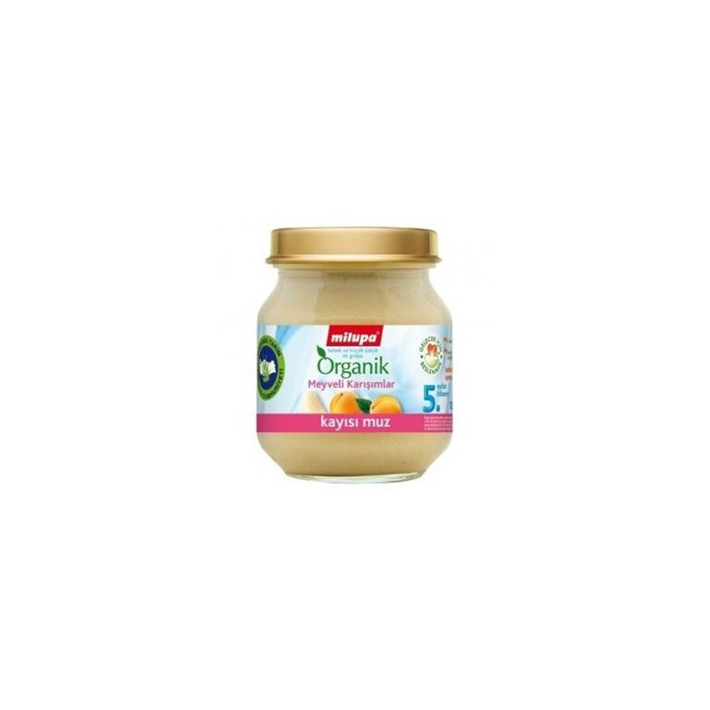 Milupa Organik Kayısı Muz Kavanoz 125 gr