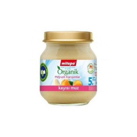 Milupa Organik Kayısı Muz Kavanoz 125 gr