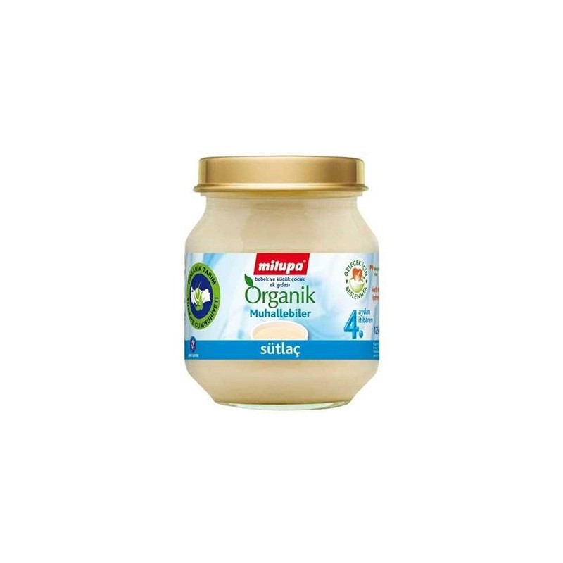 Milupa Organik Sütlaç Kavanoz 125 gr Milupa Organik Sütlaç Kavanoz 125 gr