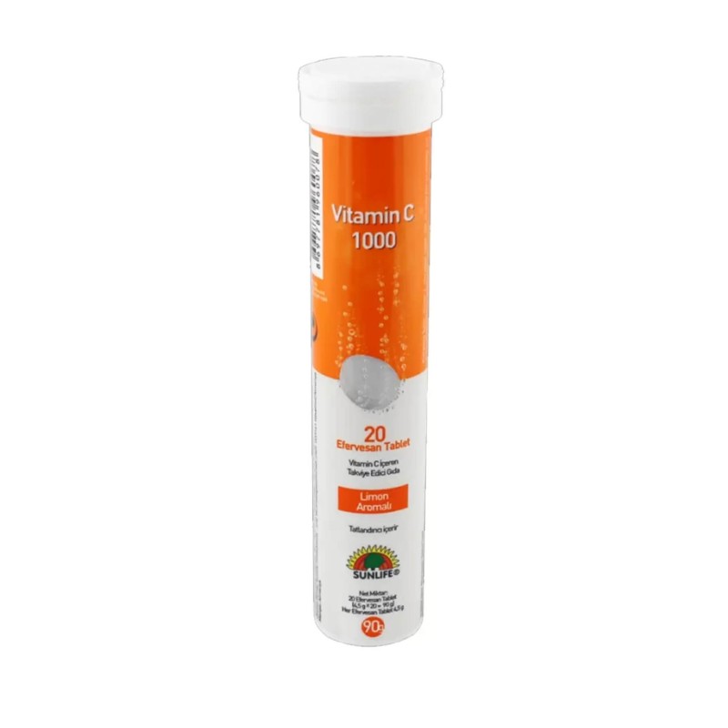 Sunlife Vitamin C 1000mg Efervesan 20 Tablet Sunlife Vitamin C 1000mg Efervesan 20 Tablet