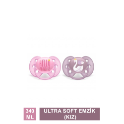 Philips Avent Ultra Soft 6-18 Ay 2'li Emzik - Kız ( SCF223/02 )