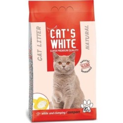 Cats White 10 Kg / 11.8 L Kokusuz Kalın Taneli  Bentonit Kedi Kumu