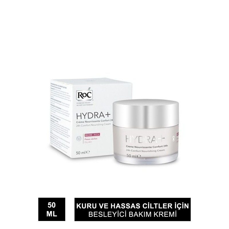Roc Hydra +24h Comfort Besleyici Bakım Kremi 50ml Roc Hydra +24h Comfort Besleyici Bakım Kremi 50ml