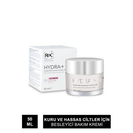 Roc Hydra +24h Comfort Besleyici Bakım Kremi 50ml
