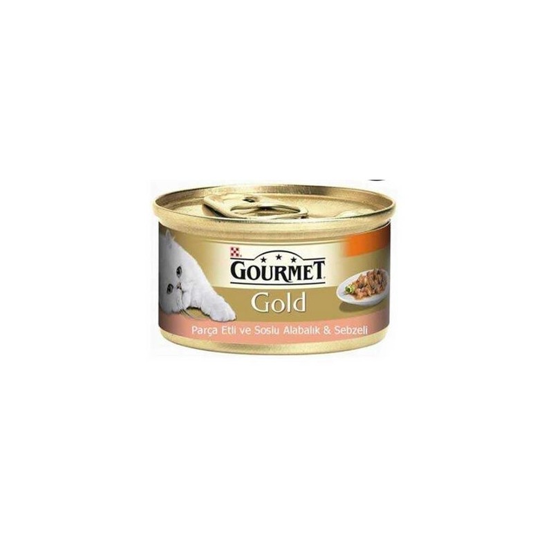Gourmet Gold Parça Etli Alabalık Ve Sebzeli Kedi Konservesi 85 Gr