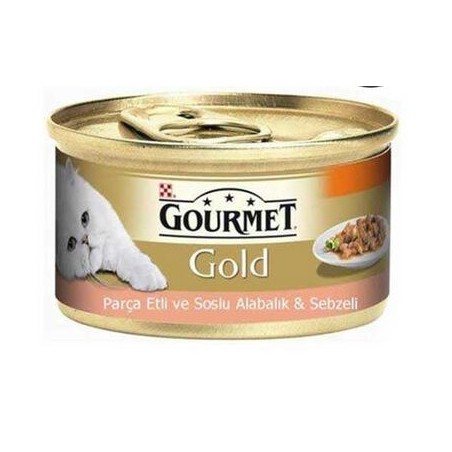 Gourmet Gold Parça Etli Alabalık Ve Sebzeli Kedi Konservesi 85 Gr