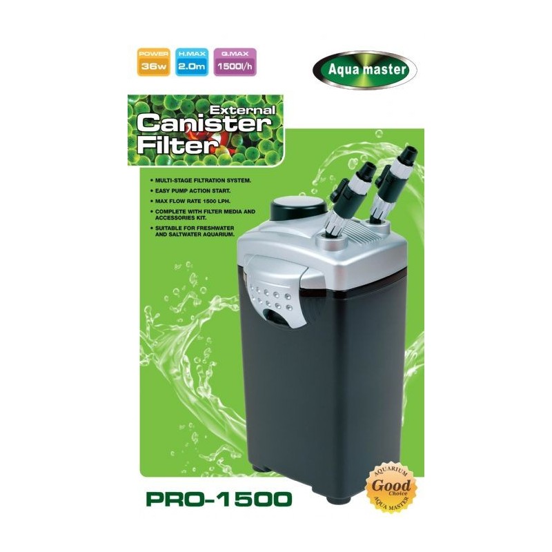 Aqua Master Pro-1500 Dış Filtre 5 Sepet 1500 Lh