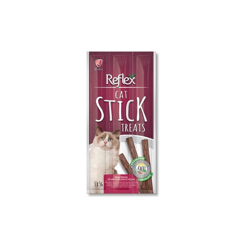 Reflex Cat Stick Kümes Hayvanlı Kedi Çimli 3 X 5 Gr