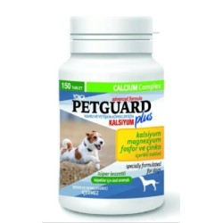 Pet Guard Yavru Köpekler İçin Kalsiyum Magnezyum Fosfor & Çinko İçerikli Tablet 150 Tablet