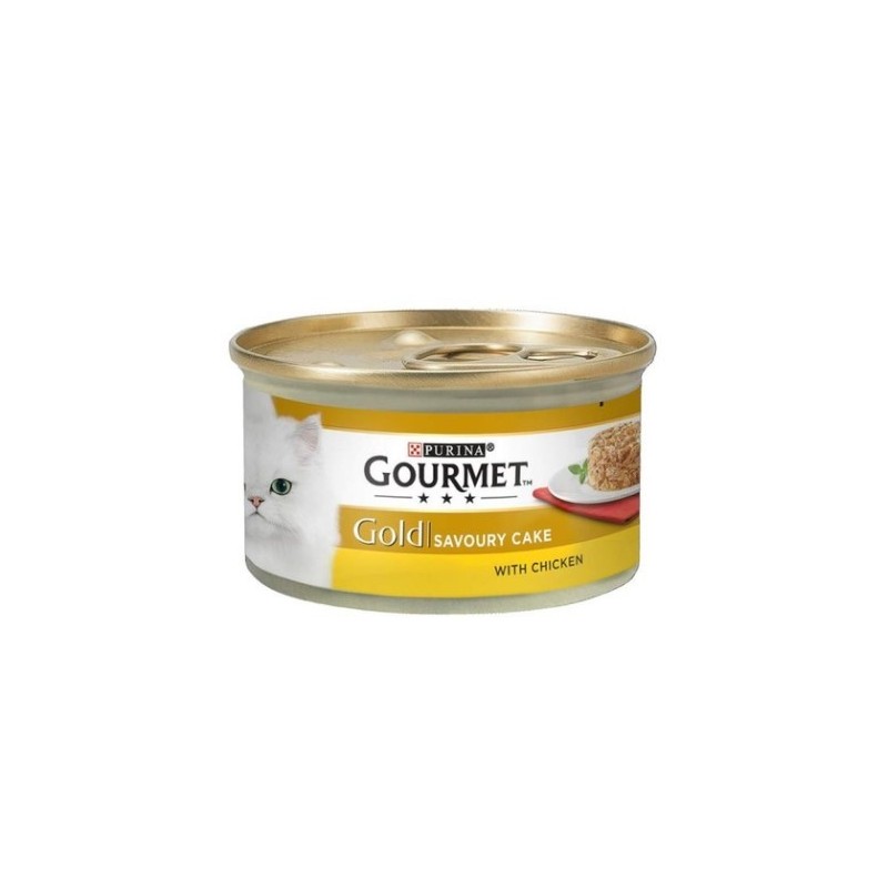 Gourmet Gold Kıyılmış Tavuklu Yetişkin Kedi Konservesi 85 Gr