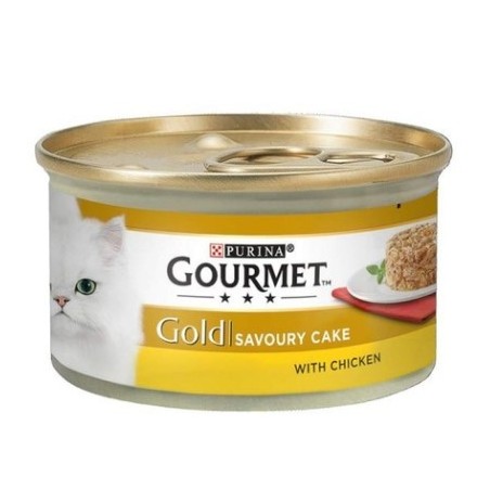 Gourmet Gold Kıyılmış Tavuklu Yetişkin Kedi Konservesi 85 Gr