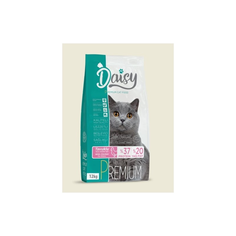 Daisy Premium Kitten Tavuk Etli Kedi Maması 12 Kg