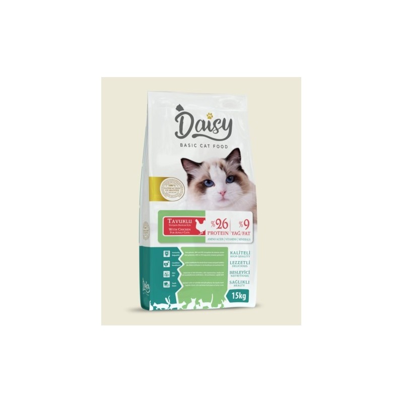 Daisy Basic Tavuk Etli Yetişkin Kedi Maması 15 Kg