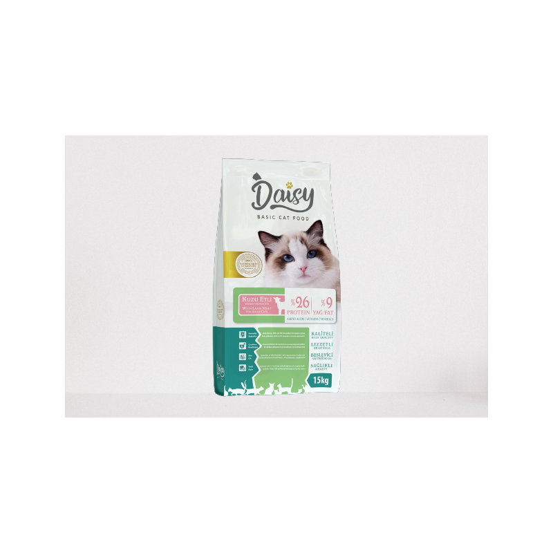 Daisy Basic Kuzu Etli  Yetişkin Kedi Maması 15 Kg