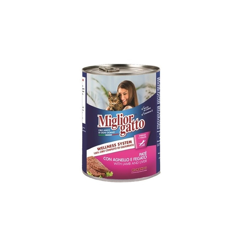 Miglior Kedi Konserve Kuzu & Ciğer Pate 400 Gr