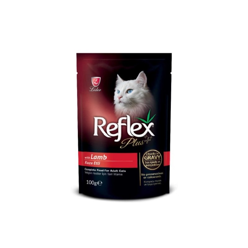 Reflex Plus Pouch Kuzu Etli & Sos 100 Gr