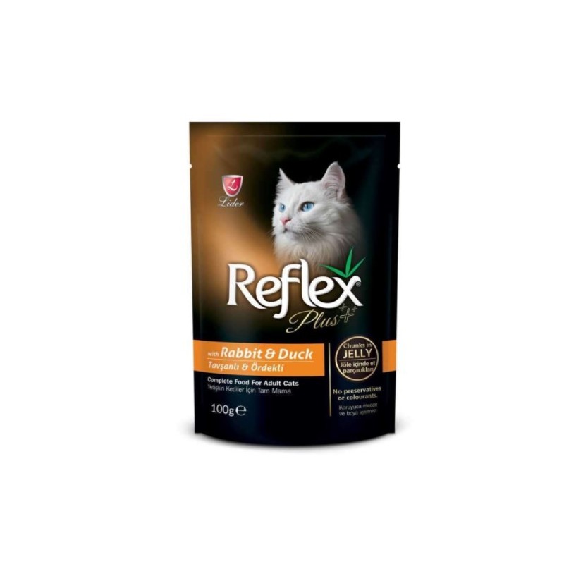 Reflex Plus Pouch Tavşan & Ördek Jelly 100 Gr