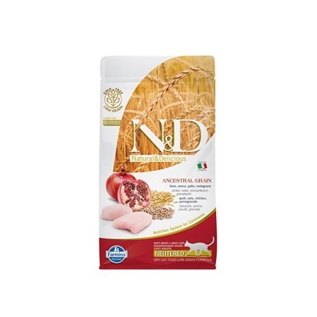 N&D Ancestral Graın Tavuk, K. Buğday,Yulaf&Nar Neutered 1,5 Kg