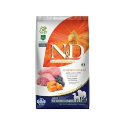 N&D Pumpkın, Kuzu&Yaban Mersini Adult Med.Maxı 2,5 Kg