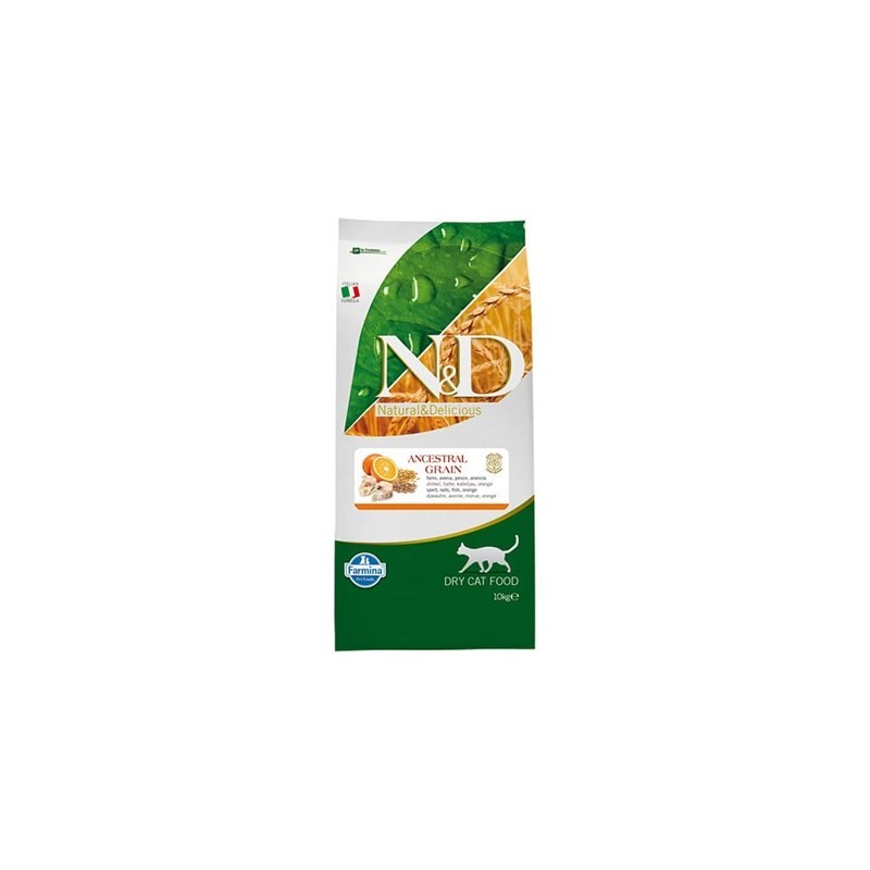 N&D Ocean M. Balığı, K.Buğday,Yulaf&Portakal Adult 10 Kg