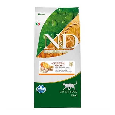 N&D Ocean M. Balığı, K.Buğday,Yulaf&Portakal Adult 10 Kg