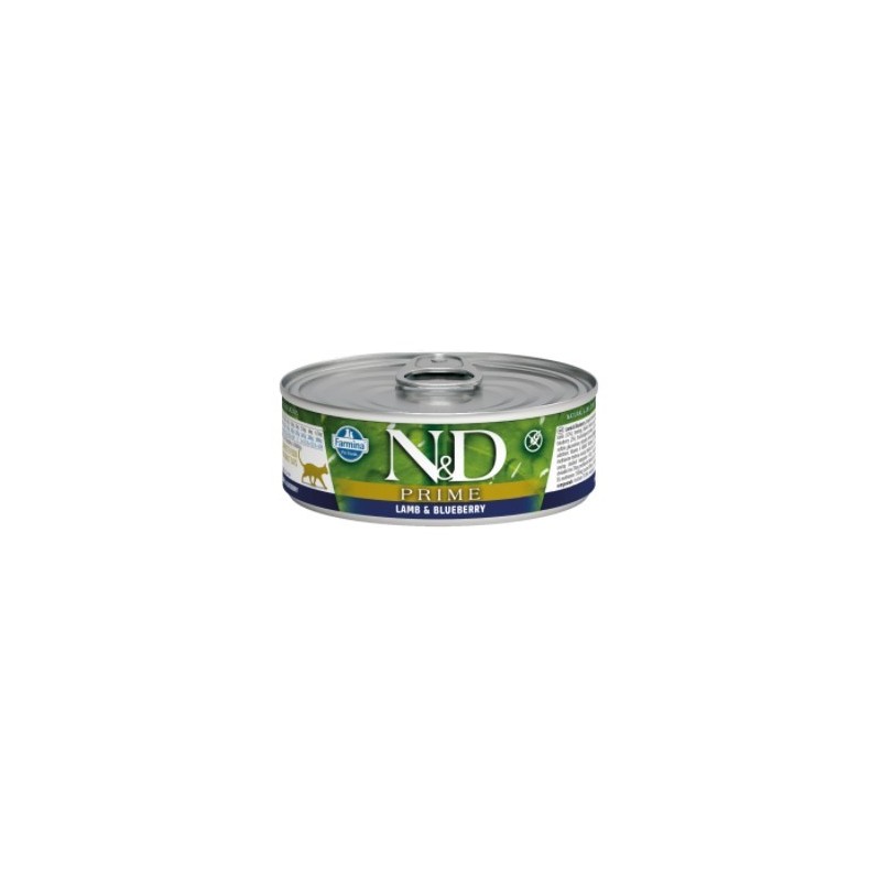 N&D Pumpkin Lamb & Blueberry - Kuzu & Yaban Mersini Kedi Konserve 80 Gr