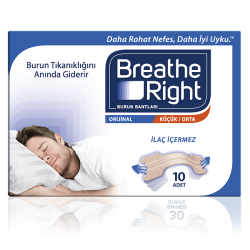 Breathe Right Orijinal Küçük/Orta Burun Bandı 10 Adet