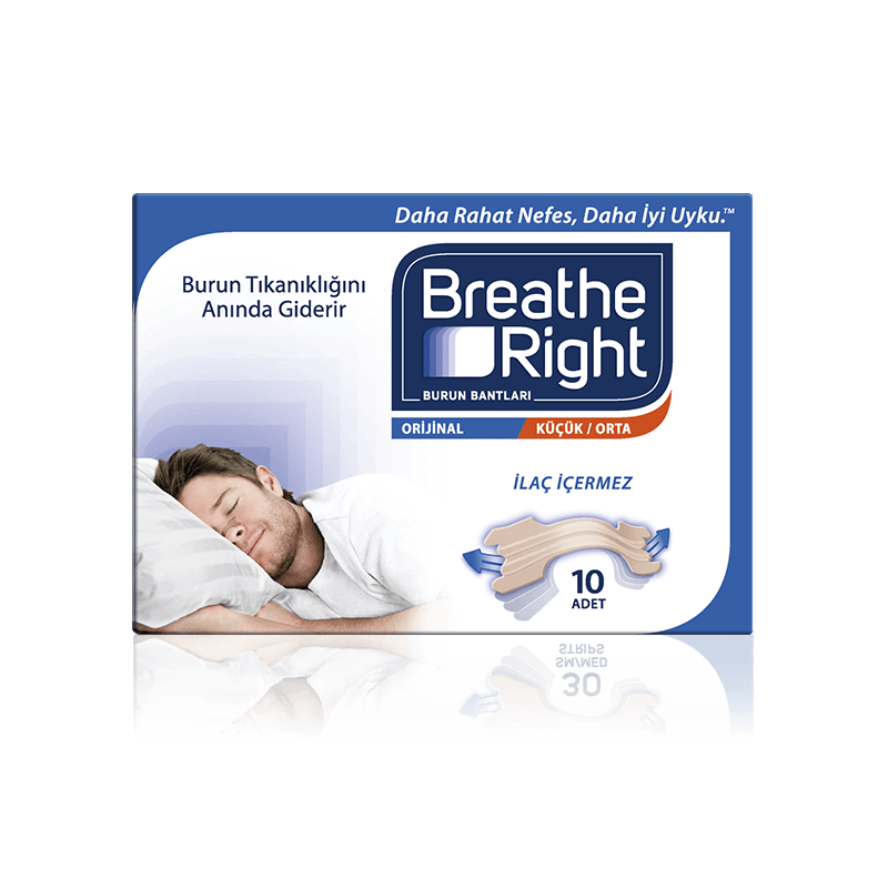 Breathe Right Orijinal Küçük/Orta Burun Bandı 10 Adet Breathe Right Orijinal Küçük/Orta Burun Bandı 10 Adet