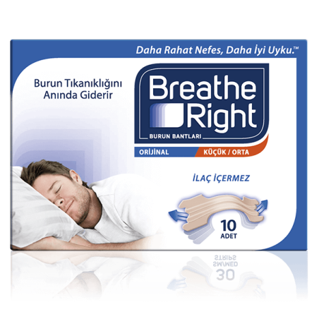 Breathe Right Orijinal Küçük/Orta Burun Bandı 10 Adet