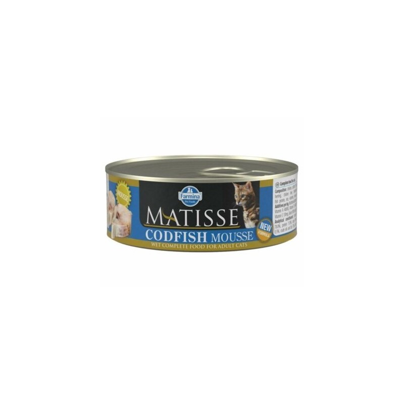Matısse Mousse Codfısh - Morina Balığı Kedi Konserve 85 Gr