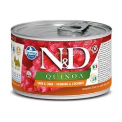 N&D Quınoa Skın & Coat Herrıng - Ringa Balığı & Hindistan Cevizi  Köpek Konserve 140 Gr