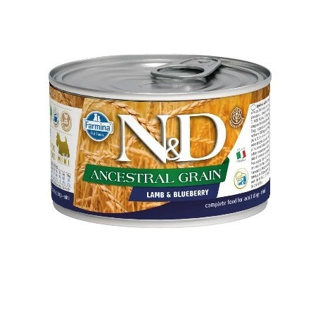 N&D Low Graın Lamb & Blueberry - Kuzu  & Yaban Mersini  Köpek Konserve 140 Gr