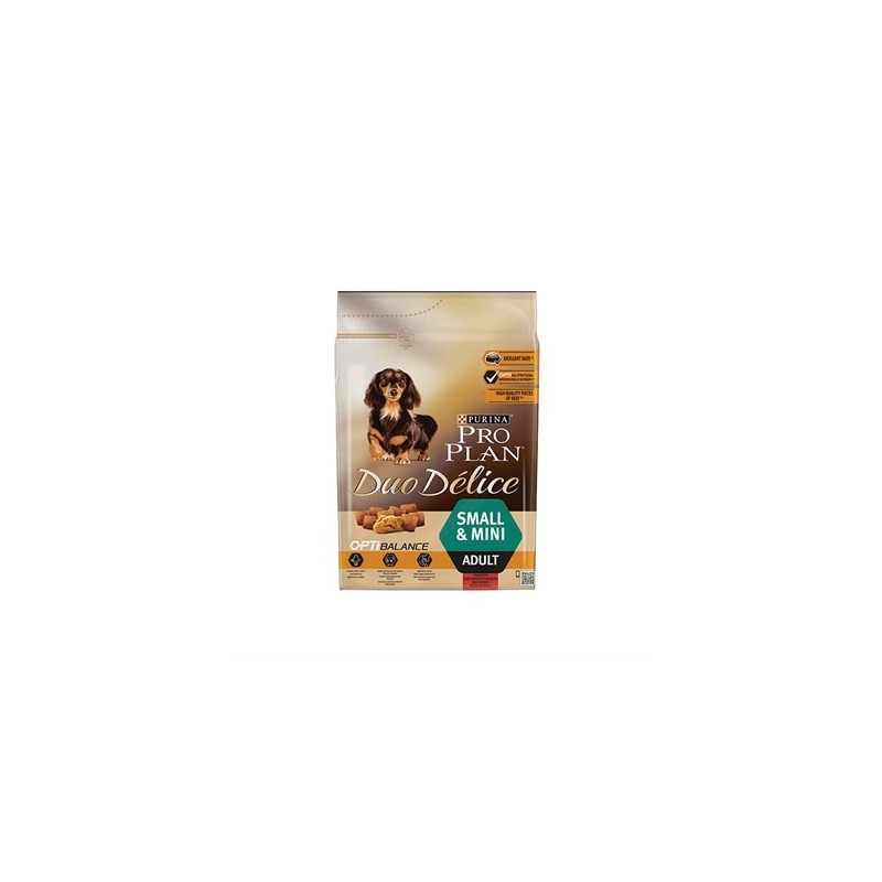 Pro Plan Duo Delice Küçük Irk Taze Parça Sığır  Etli Yetişkin Köpek Maması 2,5 Kg