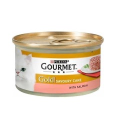 Gourmet Gold Kıyılmış Somonlu Yetişkin Kedi Konservesi 85 Gr