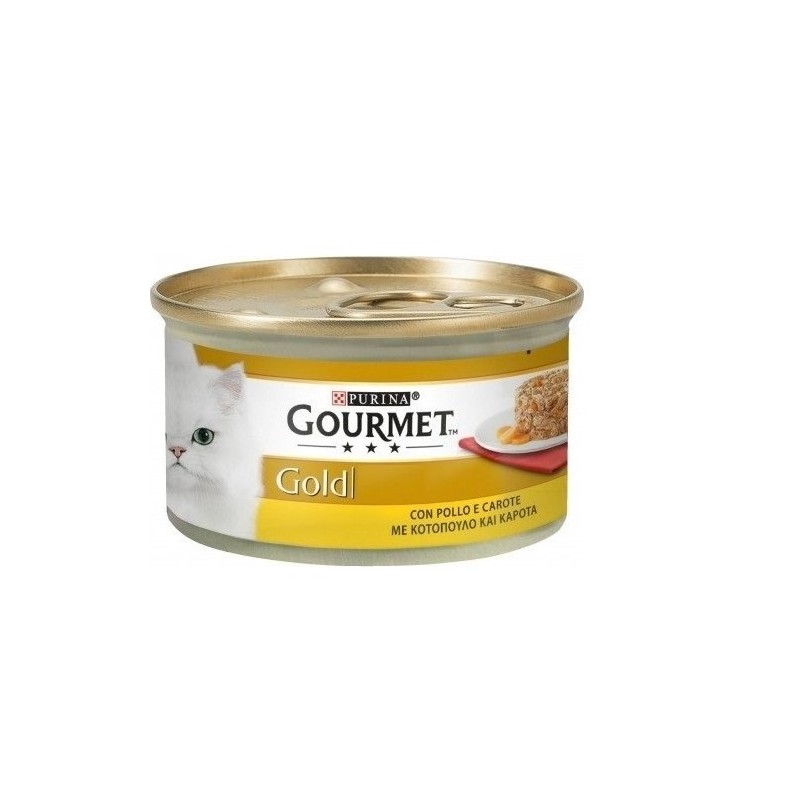 Gourmet Gold Kıyılmış Tavuklu Ve Havuçlu Yetişkin Kedi Konservesi 85 Gr