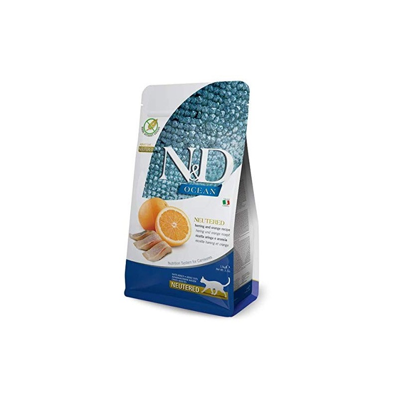 N&D Ocean Ringa Balığı&Portakal Neutred Adult 1,5 Kg