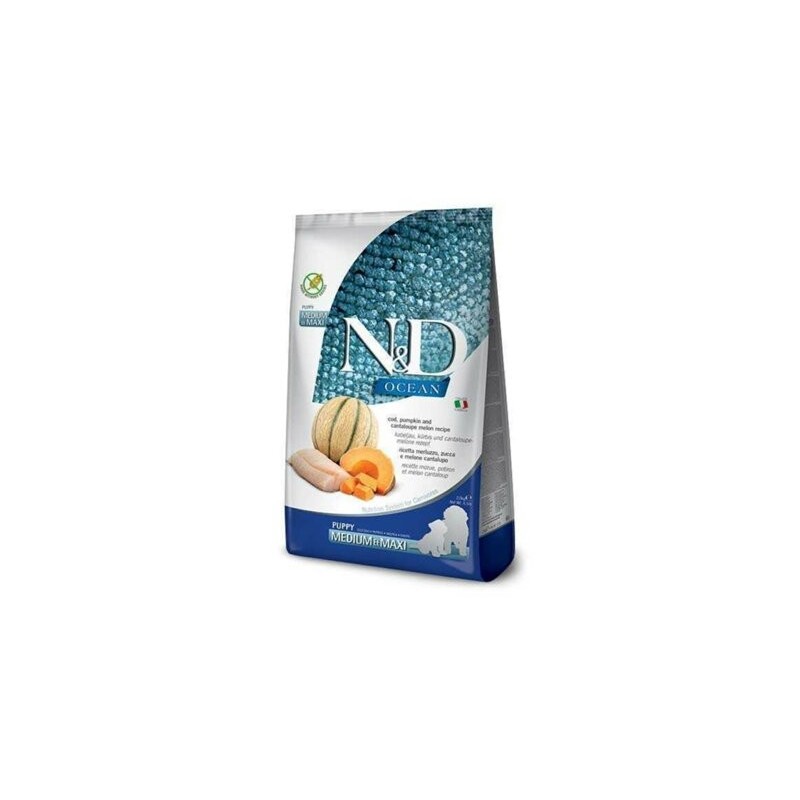 N&D Ocean Balkabağı Morina&Kavun Puppy Med Maxi 2,5 Kg