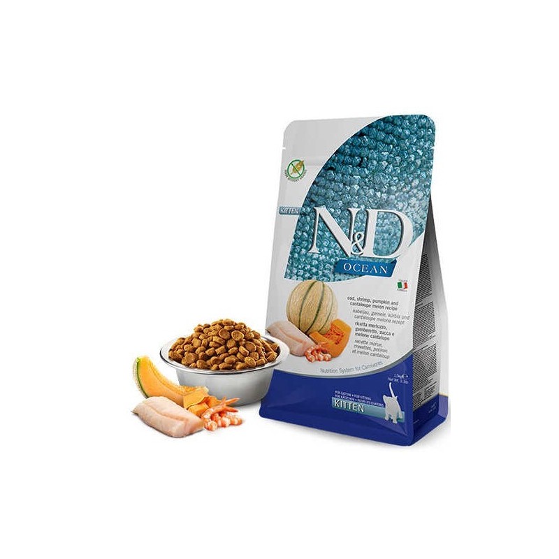 N&D Ocean Morina, Balkabağı Karides&Kavun Kıtten 1,5 Kg