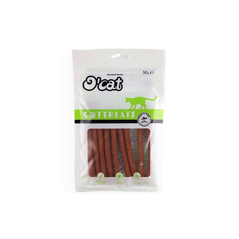 O Cat Somon Balıklı Çubuk Kedi Ödülü 50 Gr