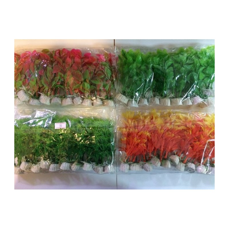 Plastik Akvaryum Bitki Renkli 5 Cm