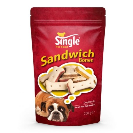 Single Sandwich Bones 200Gr