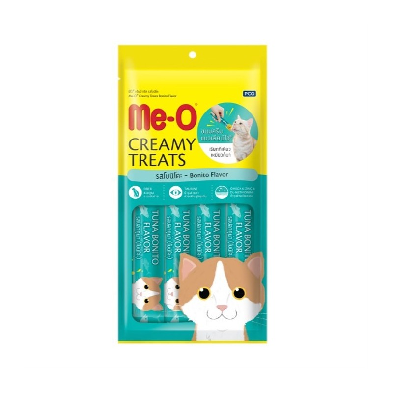 Meo Kremalı Kurutulmuş Ton Balıklı Sıvı Kedi Ödülü 4x15gr