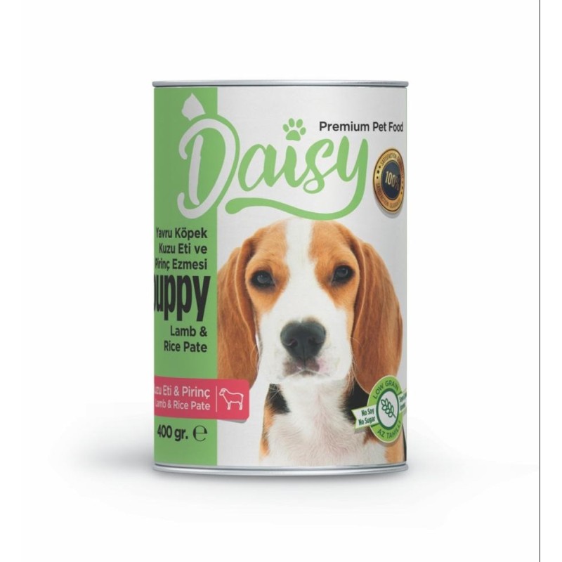 Daisy Pate Kuzu Etli Pirinçli  Ezme Yavru Köpek Konserve 400 gr