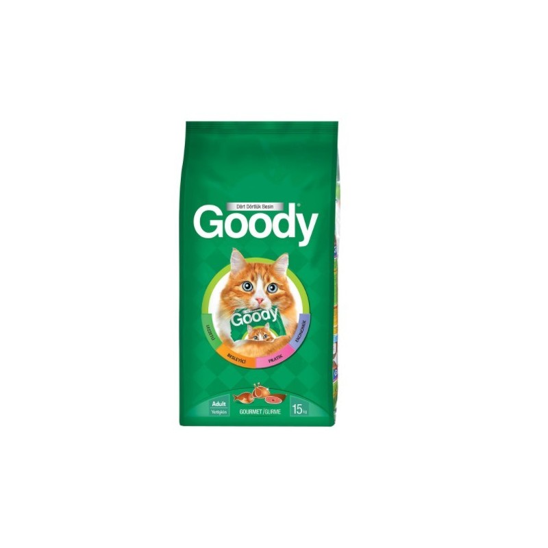 Goody Yetişkin Kedi Maması Renkli Taneli 15 Kg