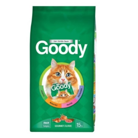 Goody Yetişkin Kedi Maması Renkli Taneli 15 Kg