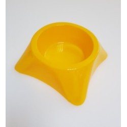 Renkli Yuvarlak Mama Kabı Tekli Plastik Büyük