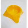 Renkli Yuvarlak Mama Kabı Tekli Plastik Büyük