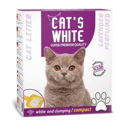 Cat'S White Premium Lavanta Kokulu Topaklaşan Kedi Kumu 6 L