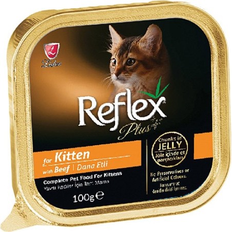 Reflex Plus Pate Kitten Beef Jelly 100 Gr